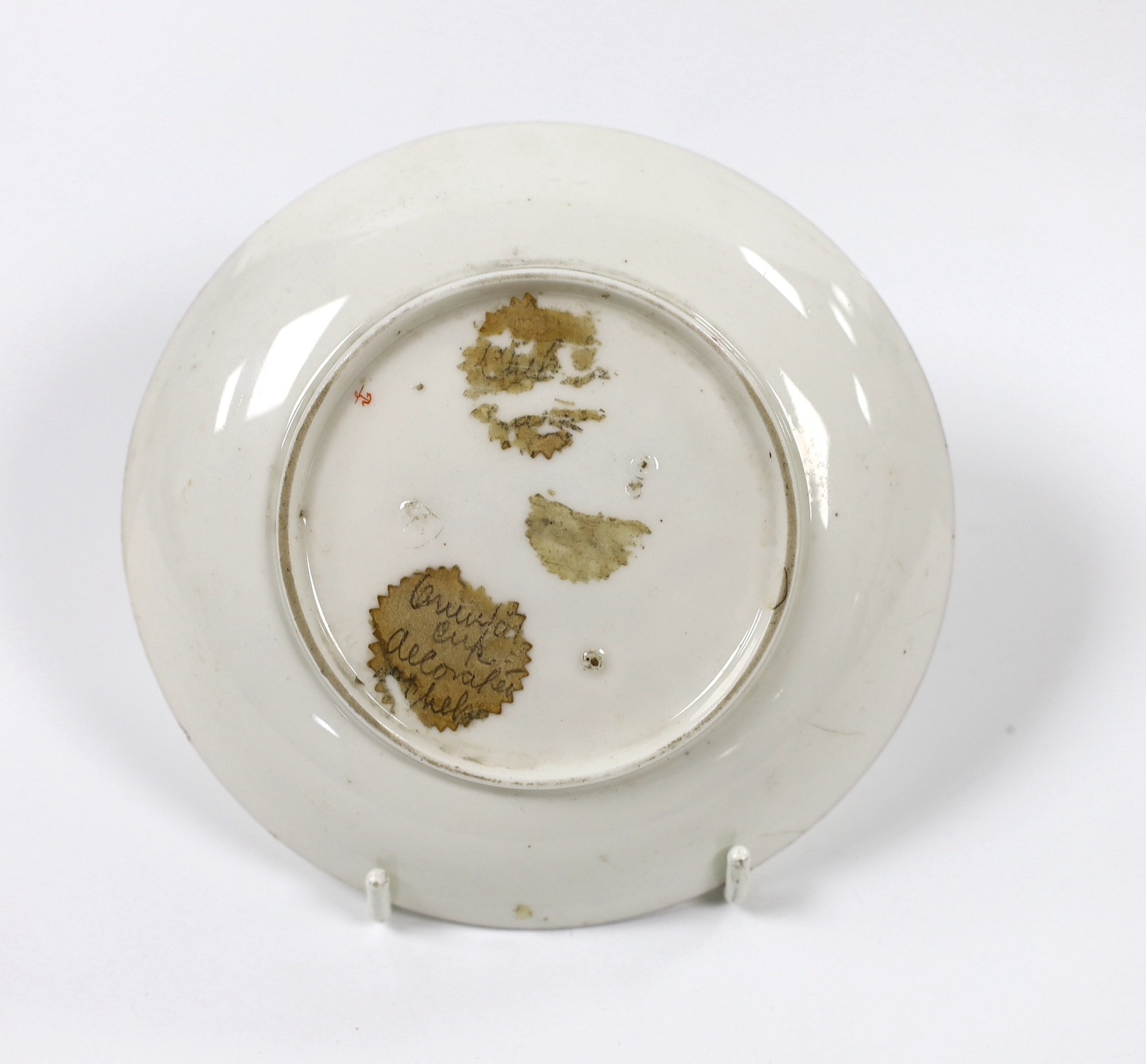 A Chelsea saucer, Red Anchor period, 12.5cm